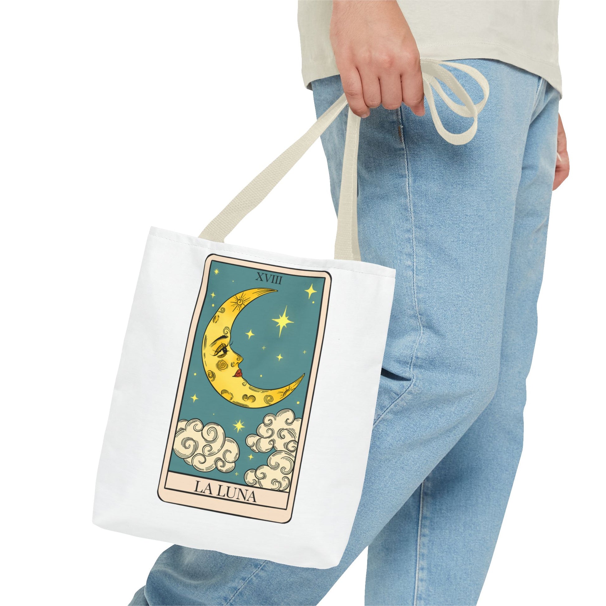 The Moon/ La Luna Tarot Card Tote Bag