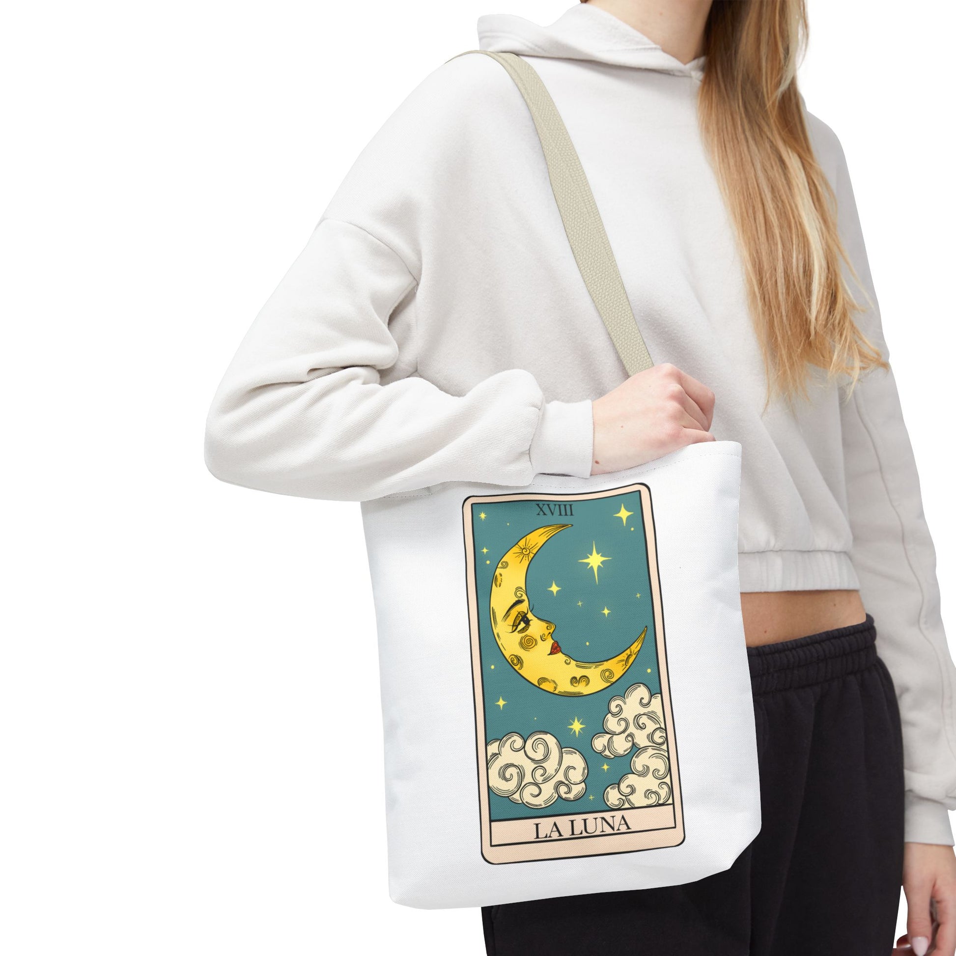 The Moon/ La Luna Tarot Card Tote Bag
