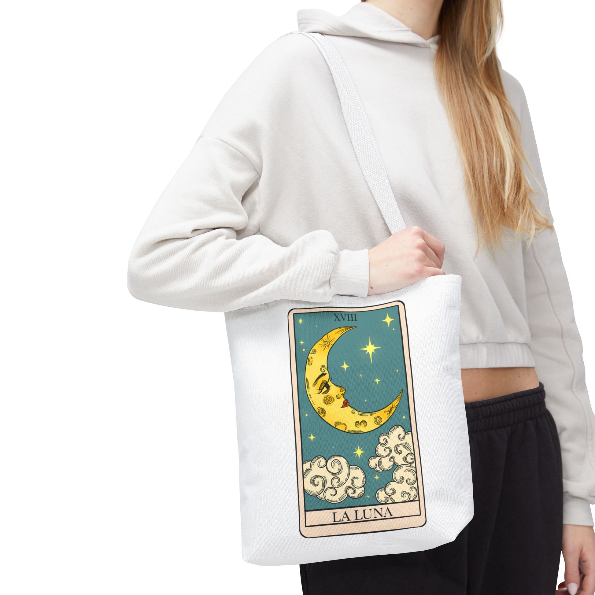 The Moon/ La Luna Tarot Card Tote Bag