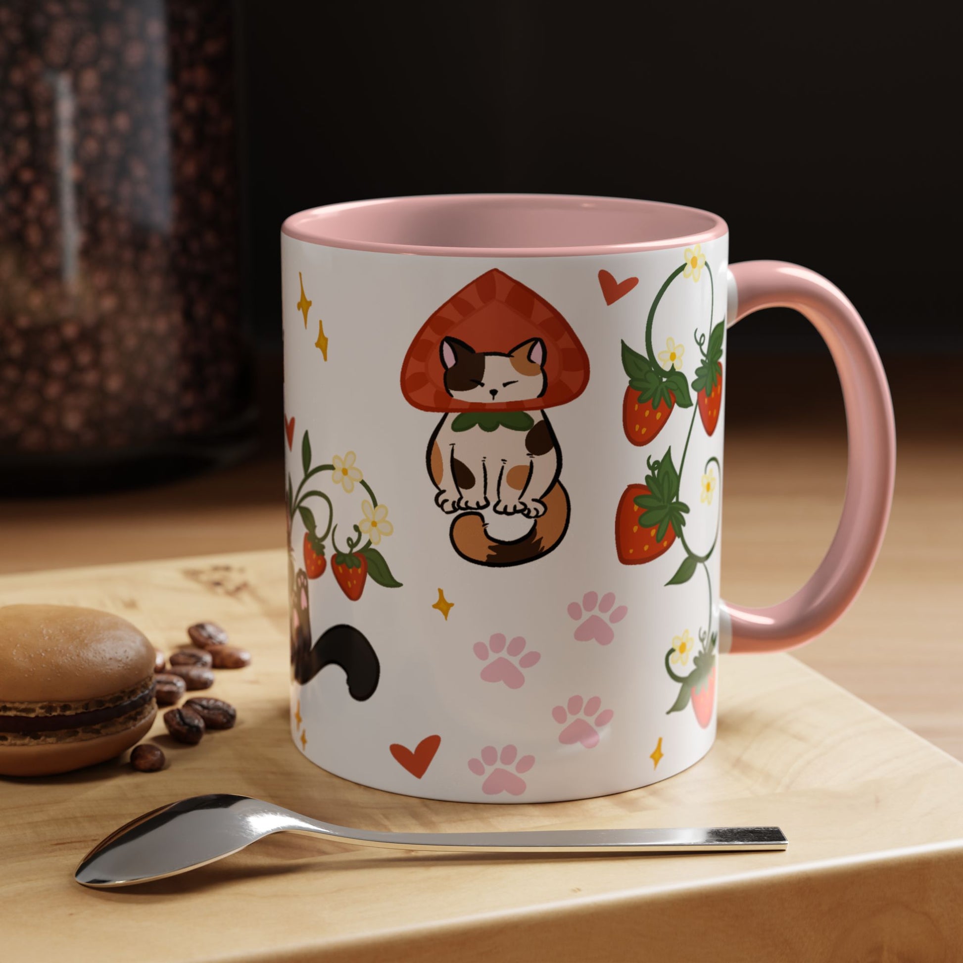 Strawberry Cats Coffee Mug