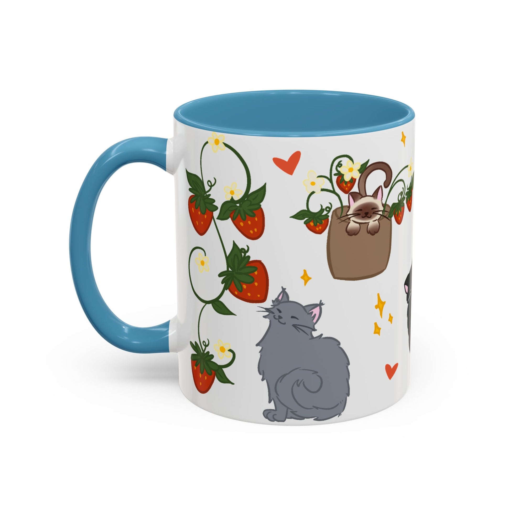 Strawberry Cats Coffee Mug