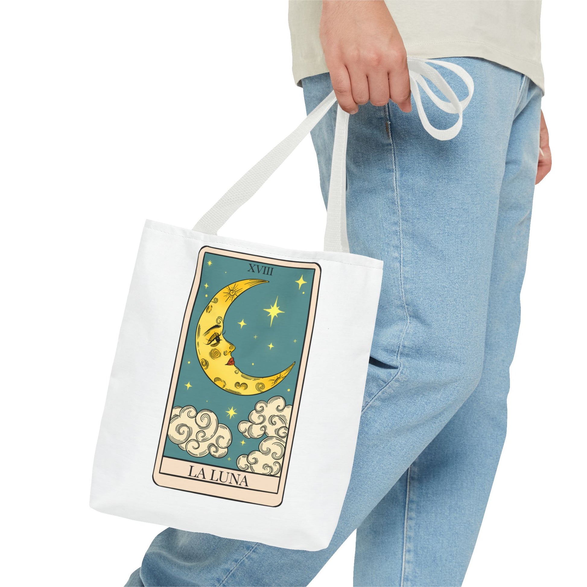 The Moon/ La Luna Tarot Card Tote Bag