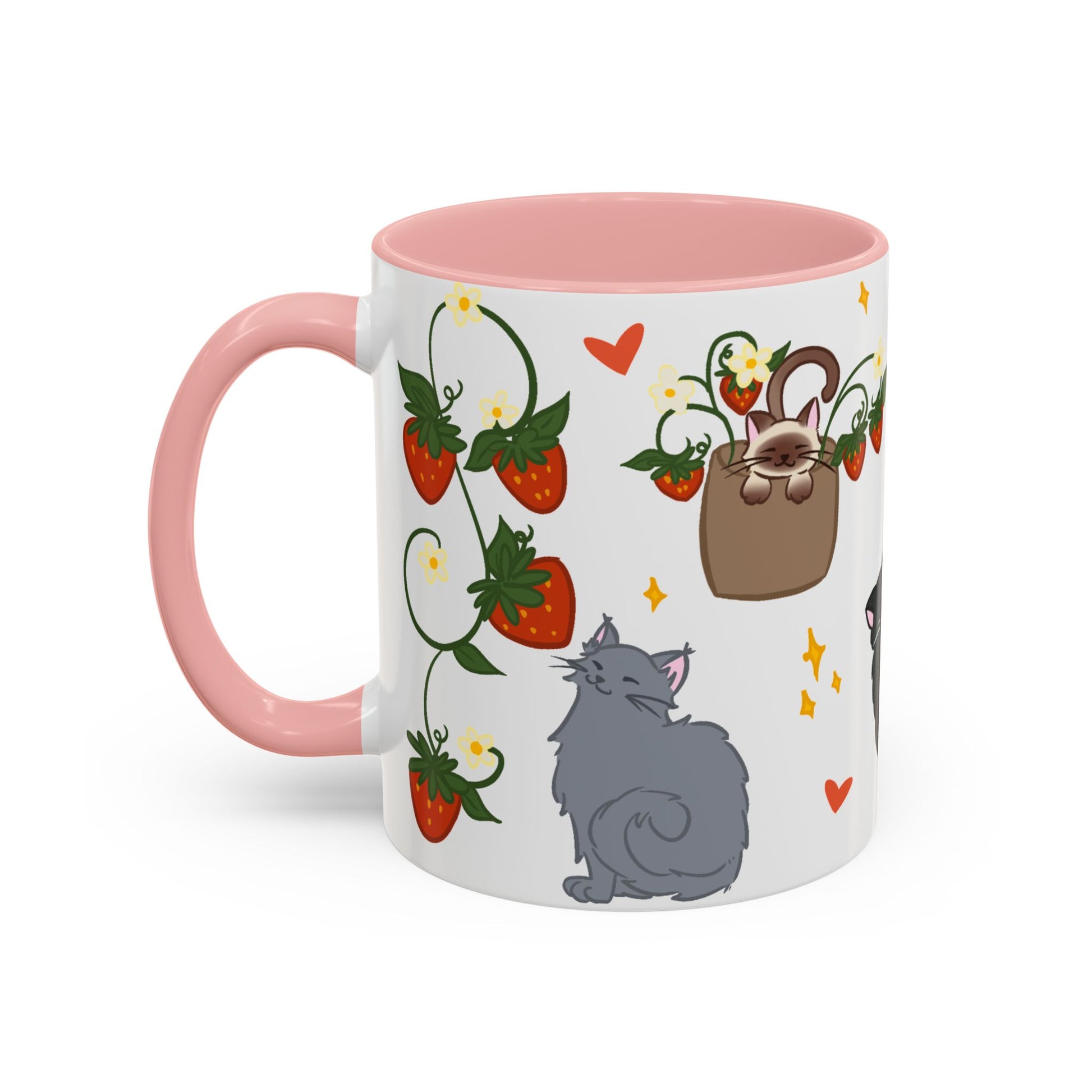 Strawberry Cats Coffee Mug
