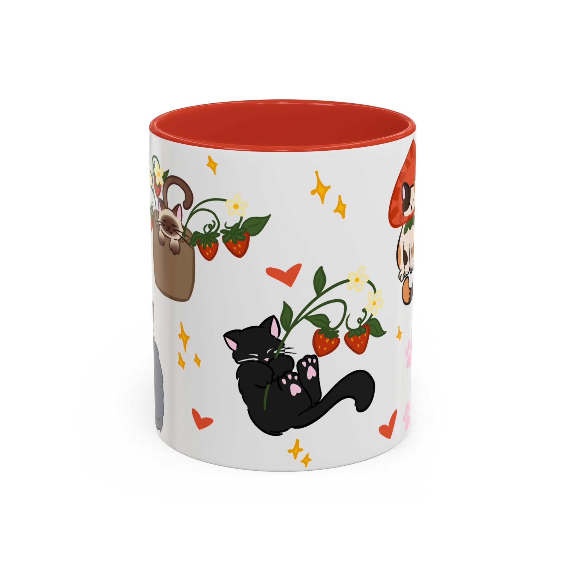 Strawberry Cats Coffee Mug