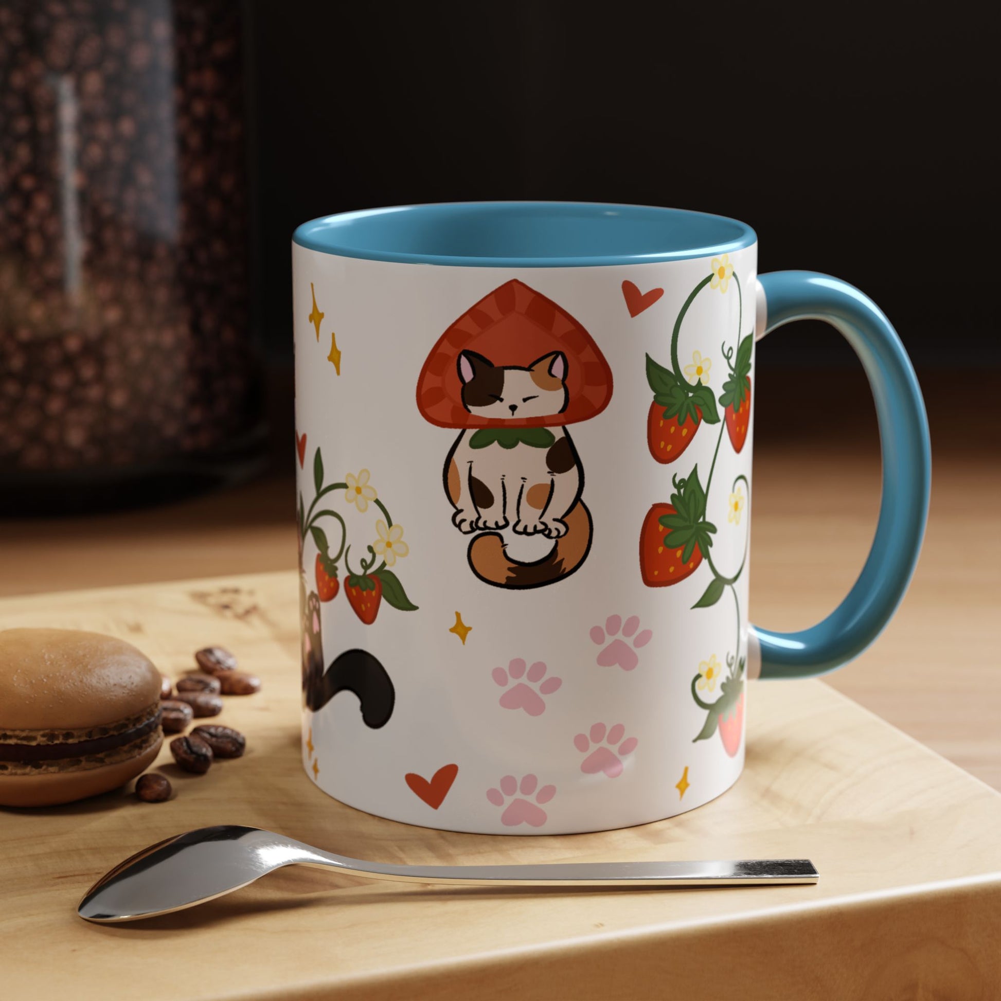 Strawberry Cats Coffee Mug