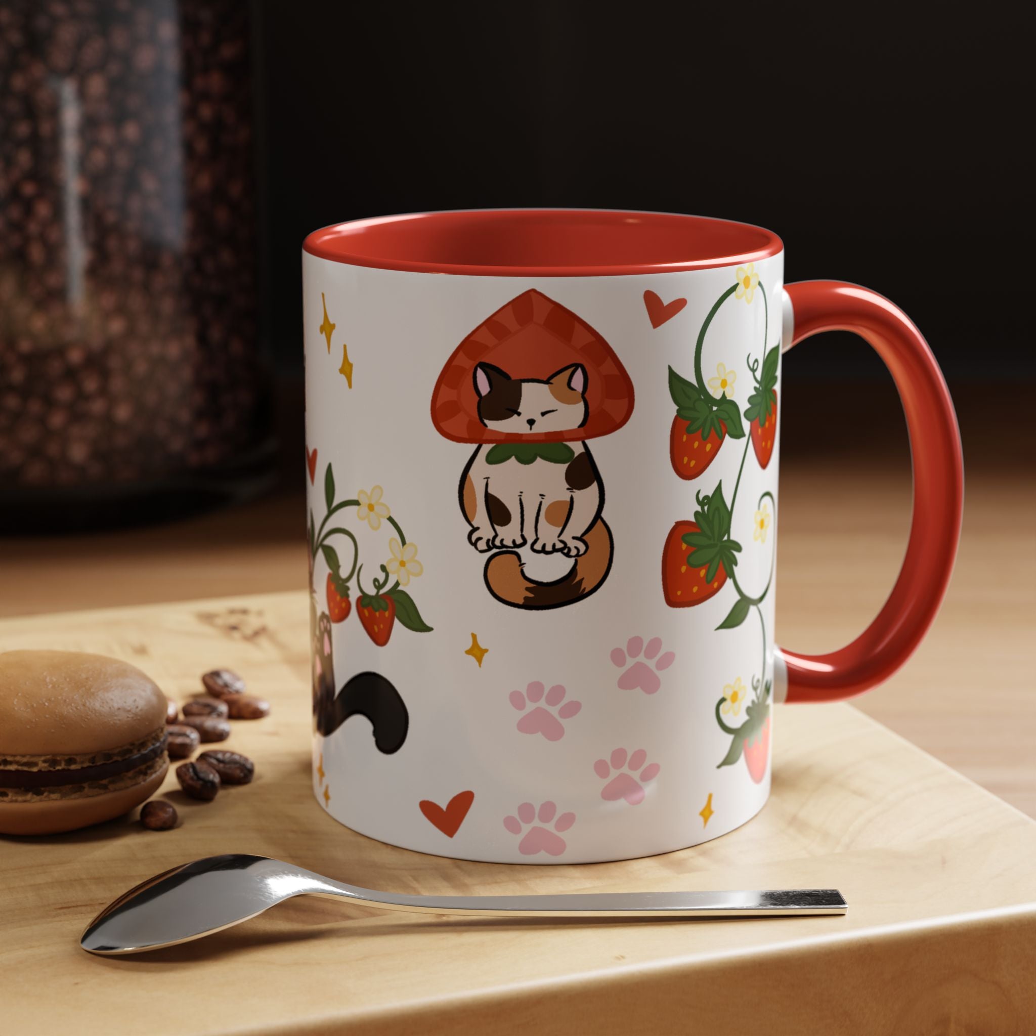 Strawberry Cats Coffee Mug