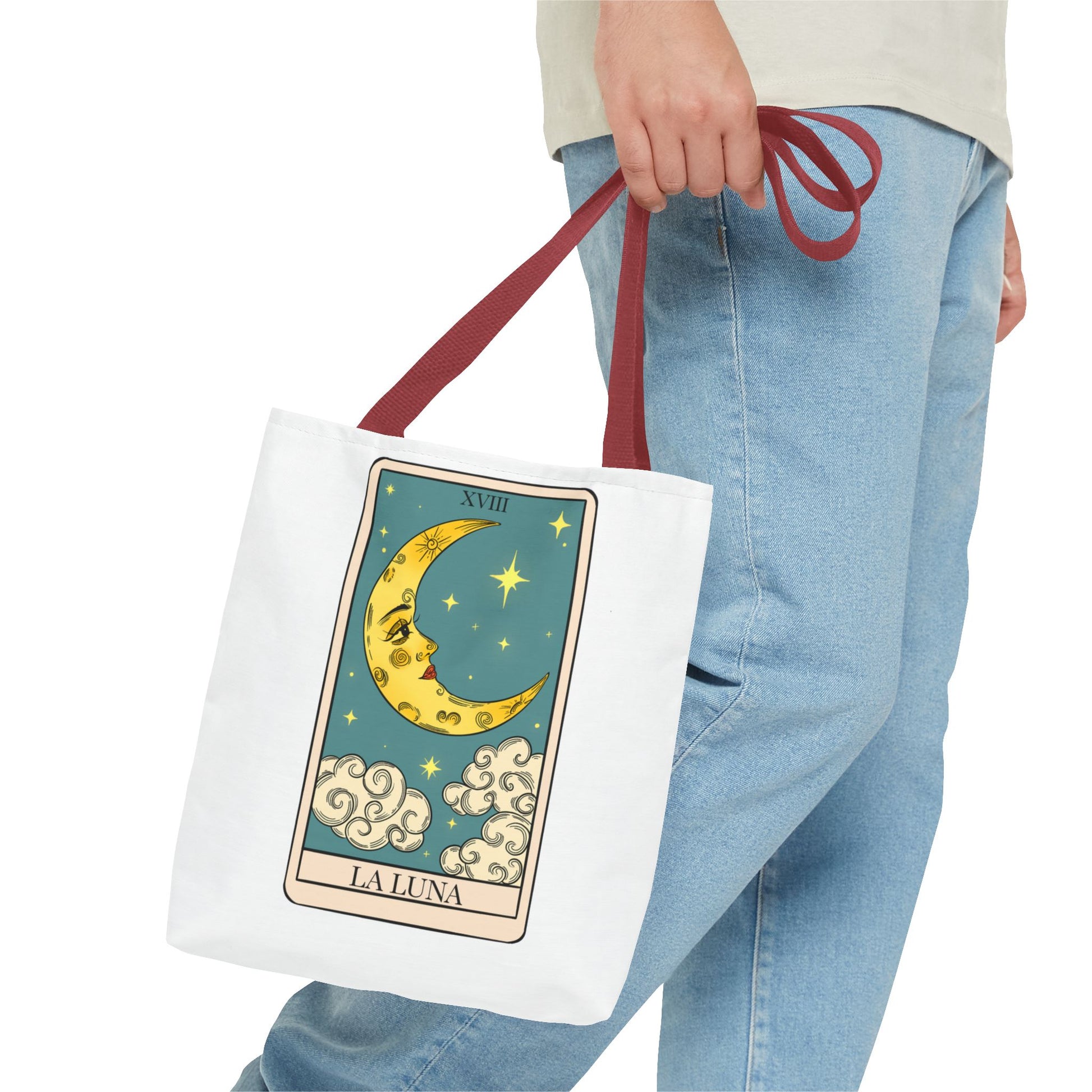 The Moon/ La Luna Tarot Card Tote Bag