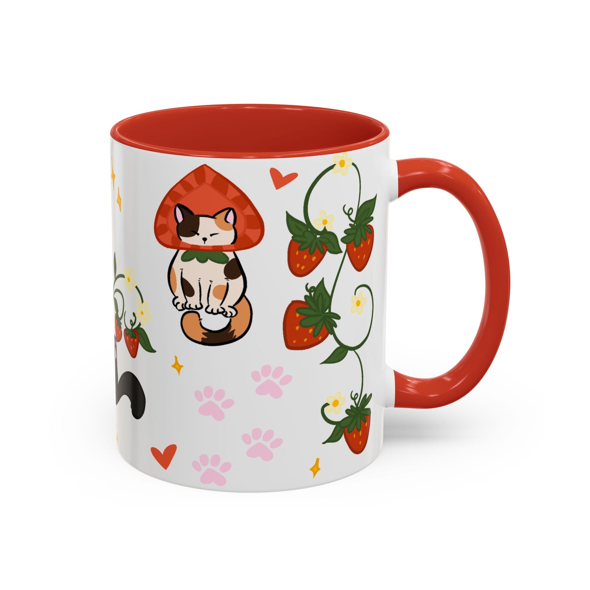Strawberry Cats Coffee Mug