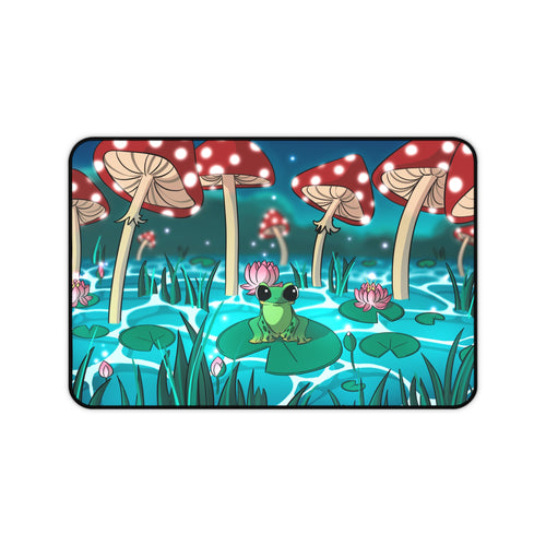 Mushroom Frog Desk Mat