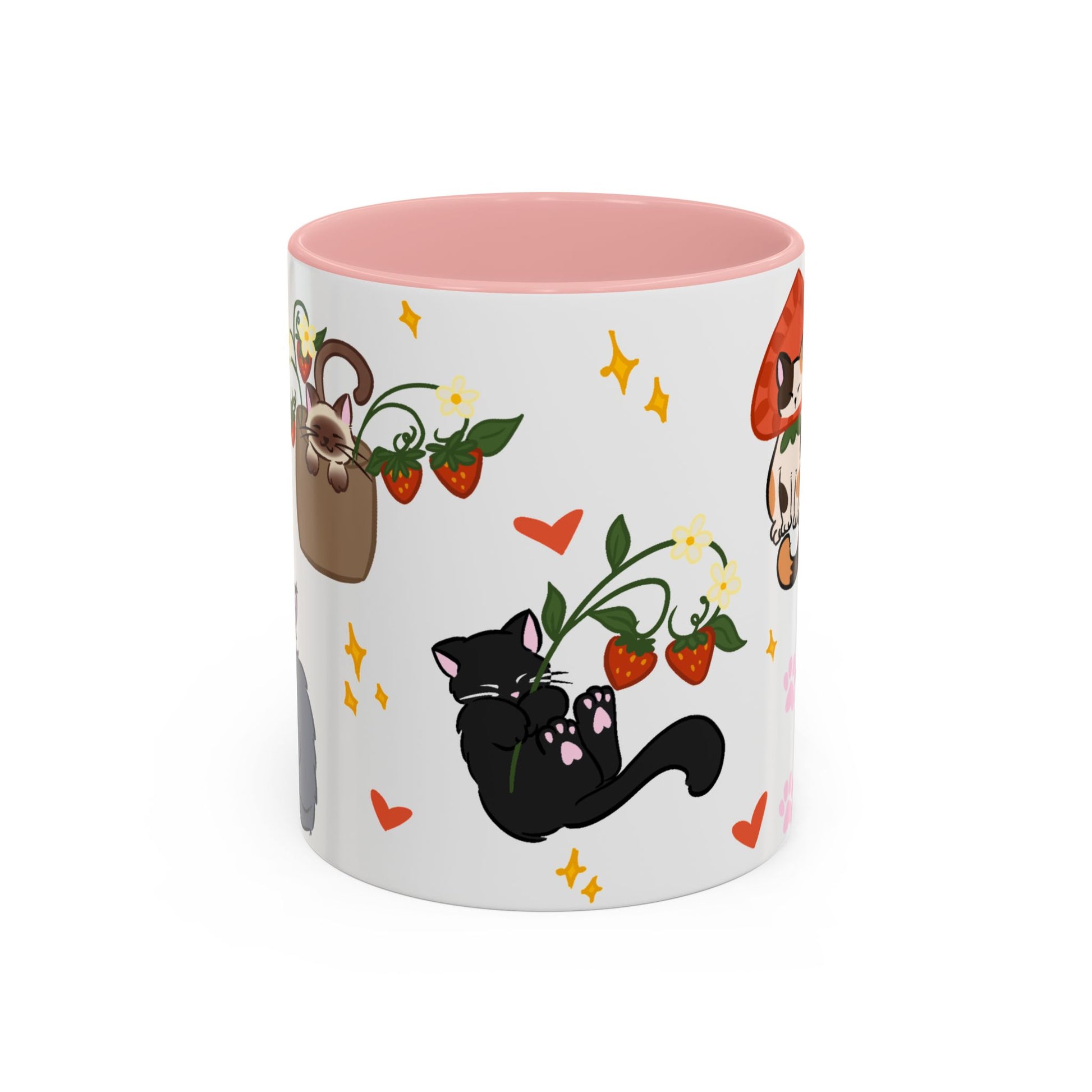 Strawberry Cats Coffee Mug