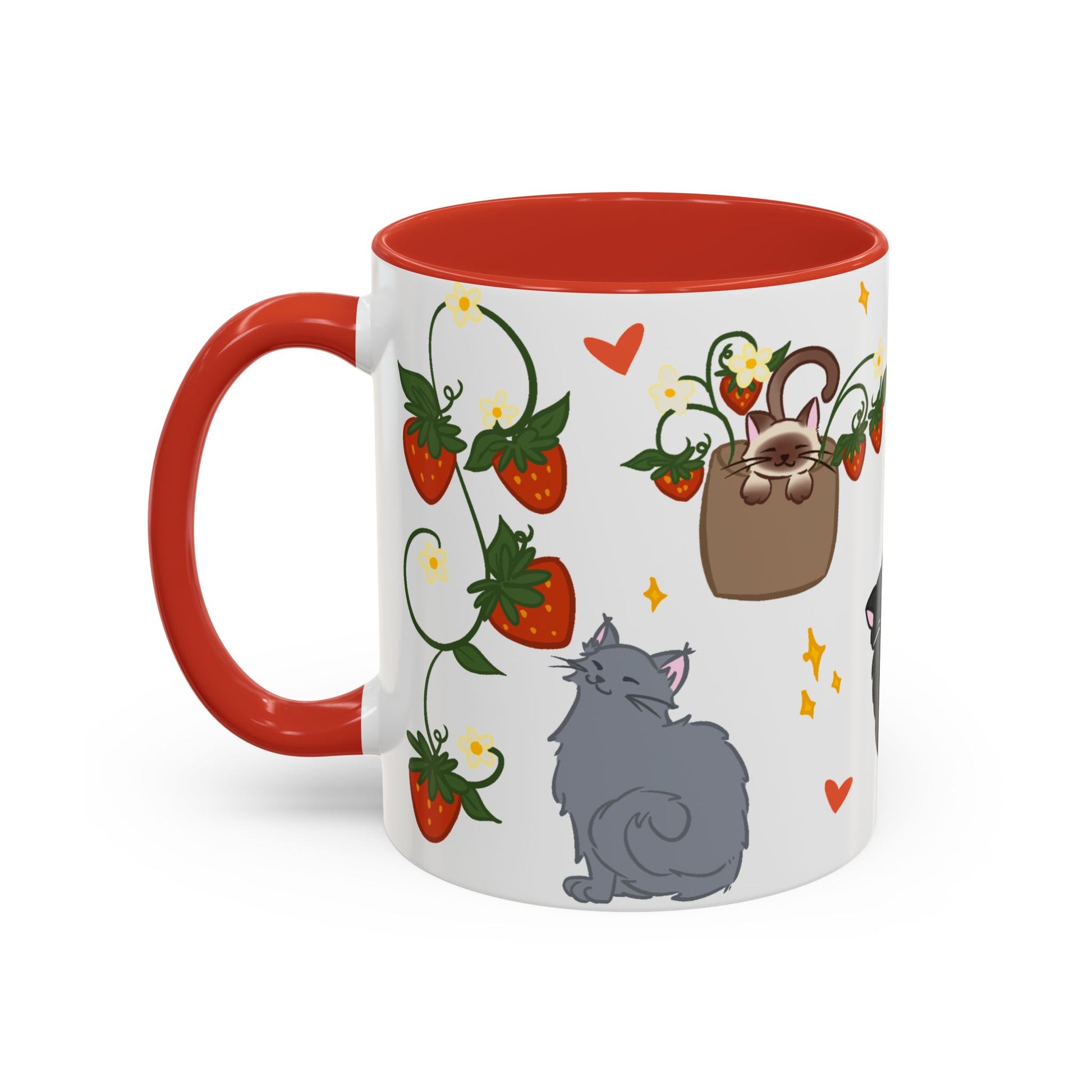 Strawberry Cats Coffee Mug
